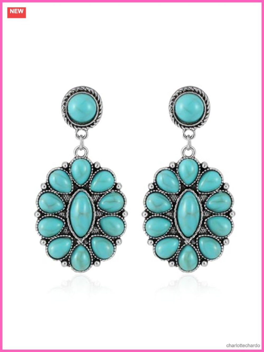 Bohemian Geometric Stud Earrings Vintage Statement Party Jewelry